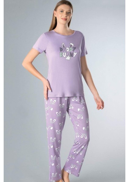 Yazlık Kısa Kol Pijama Takımı Dowry 08-112