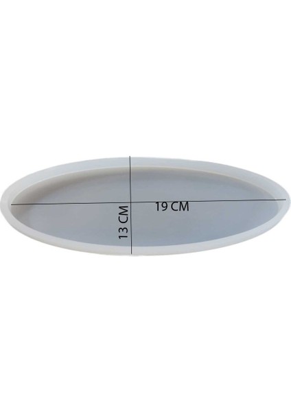 Epoksi Silikon Kalıp Küçük Oval Tepsi Kalıbı (19X13 Cm) fiyatları
