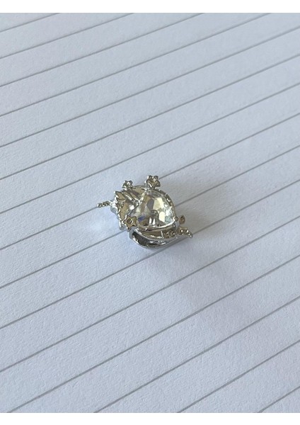 Dragon White Heart Pndr Charm