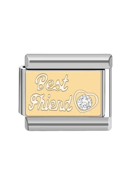 Best Friend Taşlı Charm