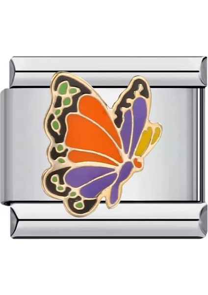 Renkli Kelebek Charm