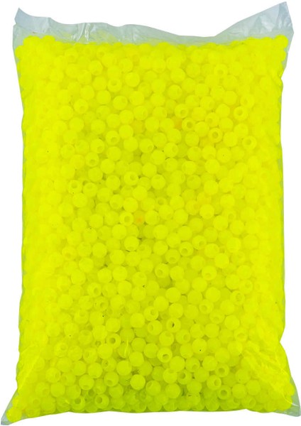 Yüzen Sazan Boncuğu - 10 mm - Neon Yeşili (1 Kg)