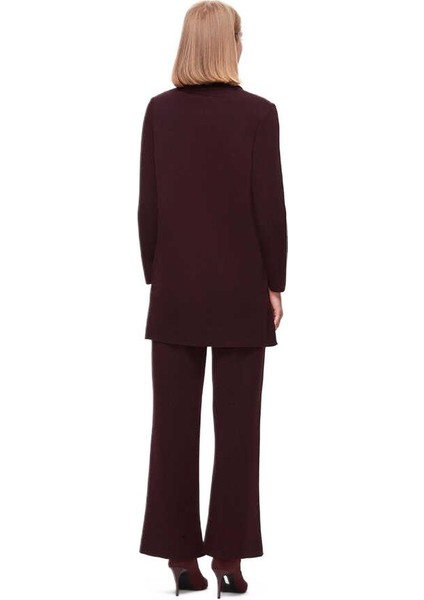Bordo Baklava Dilimli Triko Tunik T25K-6033 modelleri