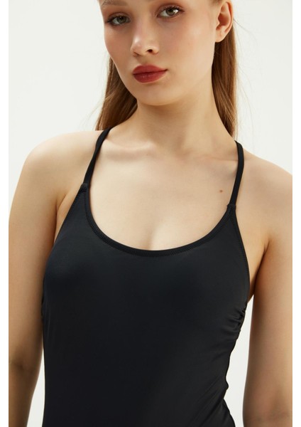 2212ESMY Ince Askılı Mayo - Siyah modelleri