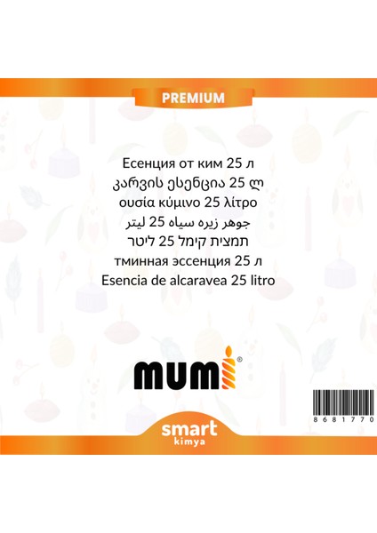 Premium Frenk Kimyonu Mum Esansı 25 Litre fiyatları