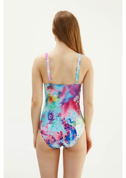 2252ESMY Desenli Toparlayıcı Mayo - Mavi fırsatları