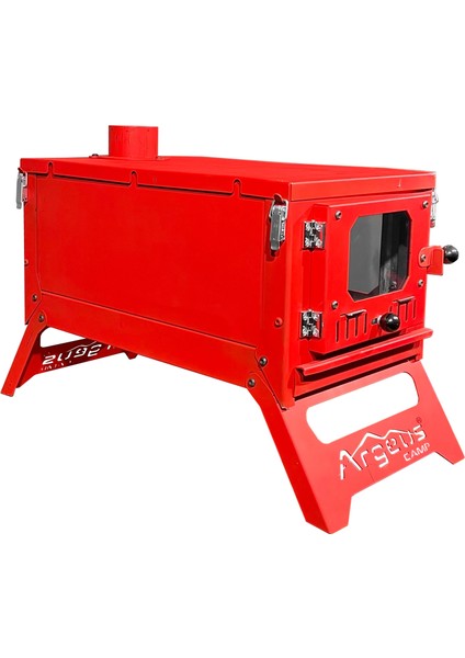 Konteyner ve Kamp Sobası Kırmızı (ARG-004)