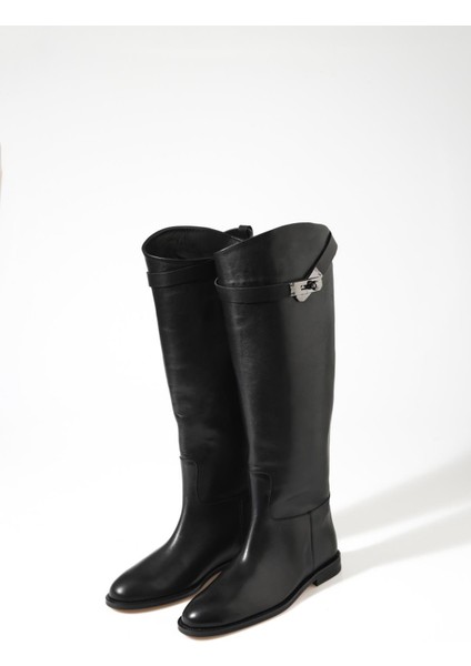 Siyah Klasik Binici Çizme 23556
