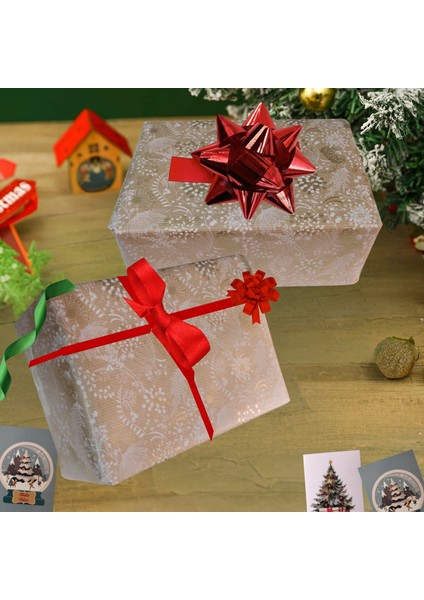 Italyan Hediye Paketleme Kağıdı, Kraft Çiçek Yaprak Desenli Ambalaj Kağıdı, Altın, NO-704G, 70X200CM