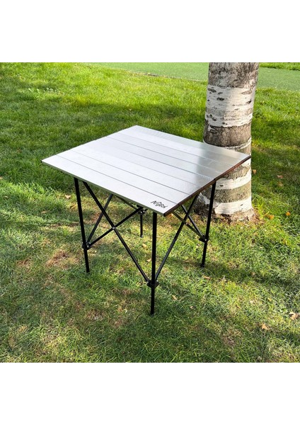Katlanabilir Alüminyum Kamp ve Piknik Masası - Akordion - Silver - (54024)