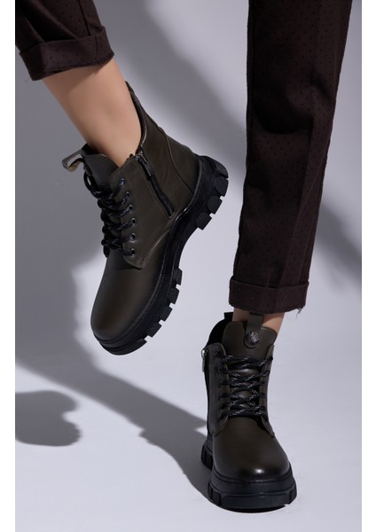 Angelika Deri Bağcıklı Kadın Bot