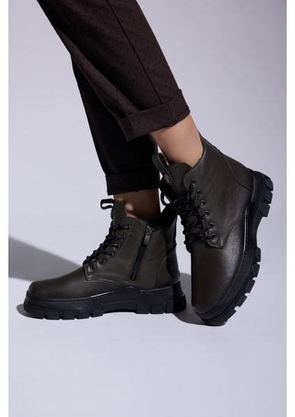 Angelika Deri Bağcıklı Kadın Bot modelleri