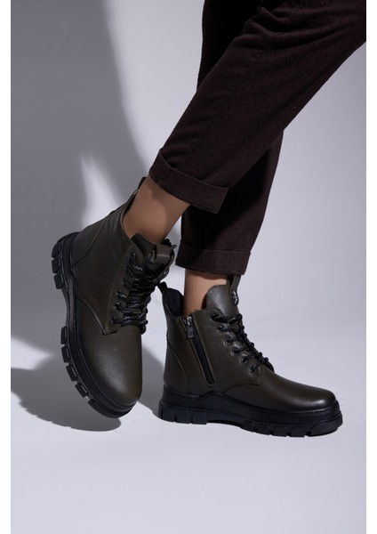 Angelika Deri Bağcıklı Kadın Bot fırsatları