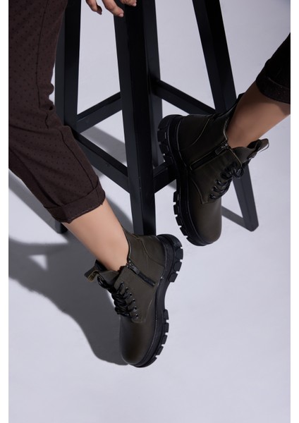 Angelika Deri Bağcıklı Kadın Bot