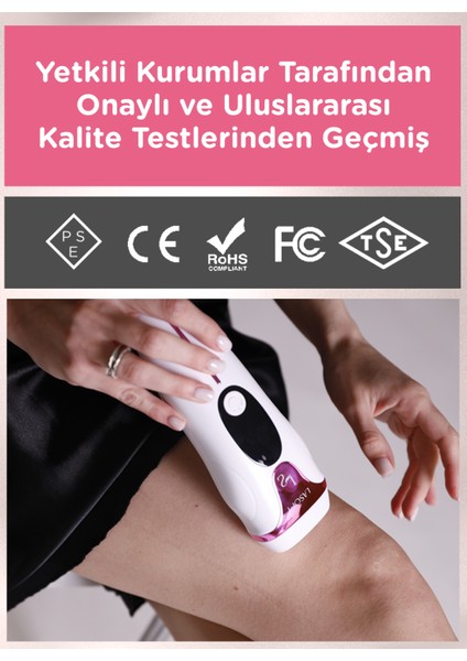 LaSoft Lazer Epilasyon Aleti Evde Acısız Ipl Lazer Epilatör Yüz Tüm Vücut Ve Genital Bölge Lazer