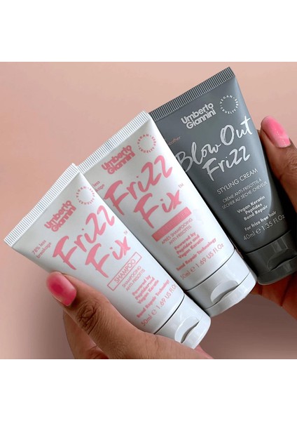The Frizz Fix Şampuan, Saç Kremi ve Şekillendirici Krem Başlangıç Kiti