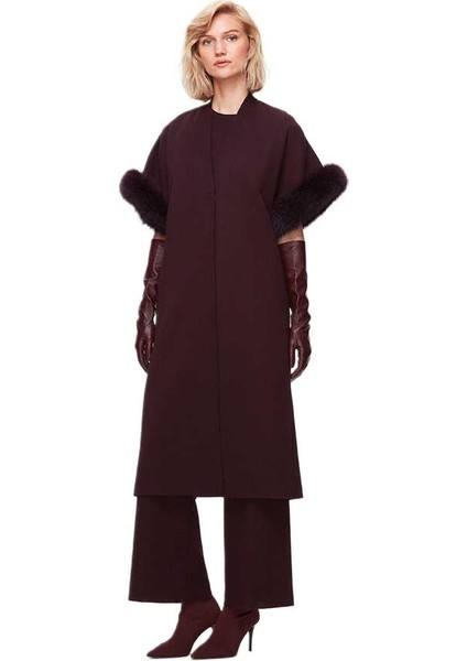 Bordo Detaylı Yelek T25K-1007