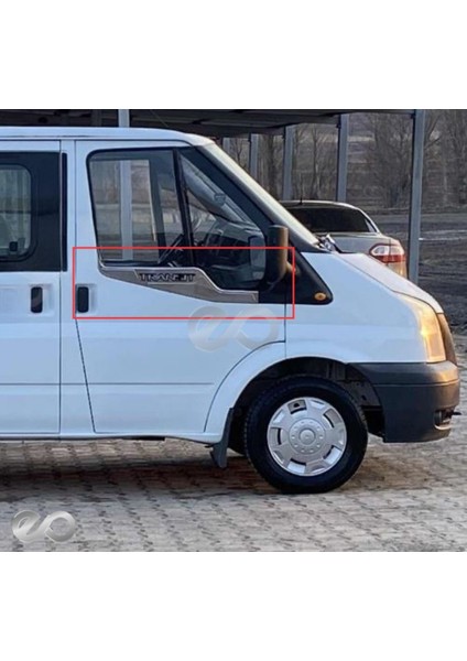 Ford Transit Krom Cam Çıtası 2 Prç 2006-2014 P.çelik Geniş Yazılı