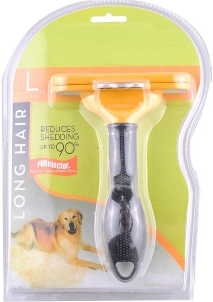 23 kg Üzeri Uzun Tüylü Köpekler İçin Tüy Toplayıcı Ergonomik Tarak (4778)