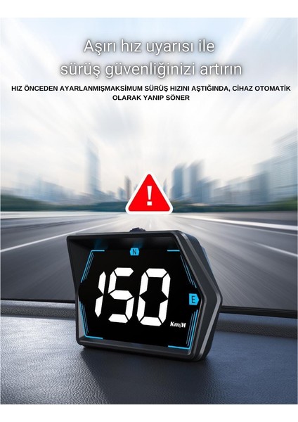 Tüm Araçlarla Uyum Sağlayan Dijital Ekranlı G20 Hud ile Hızınızı ve Pusulanızı Takip Edin modelleri