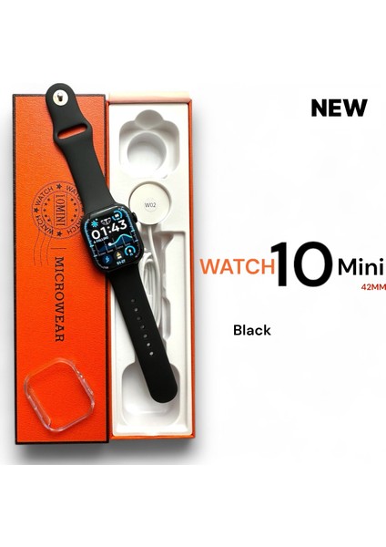 Microwear WATCH10 Mini 1.52 Inç Amoled Ekran 42MM Akıllı Saat 2gb