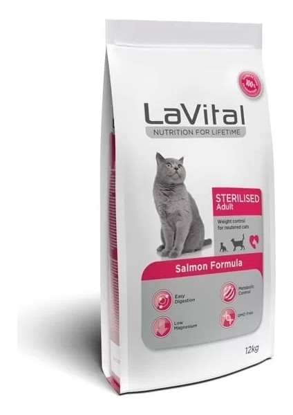 Sterilised Somonlu Kısırlaştırılmış Kedi Maması 12 kg