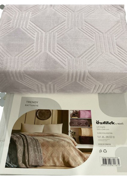 Yumuşak ve şık tek kişilik dekoratif battaniye, modern tasarım, dayanıklı polyester, yeşil renk