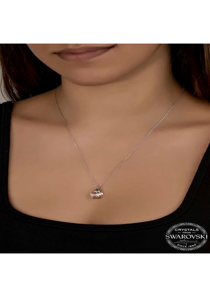 Swarovski Crystal Taşlı Papatya Gümüş Kadın Kolye fiyatları