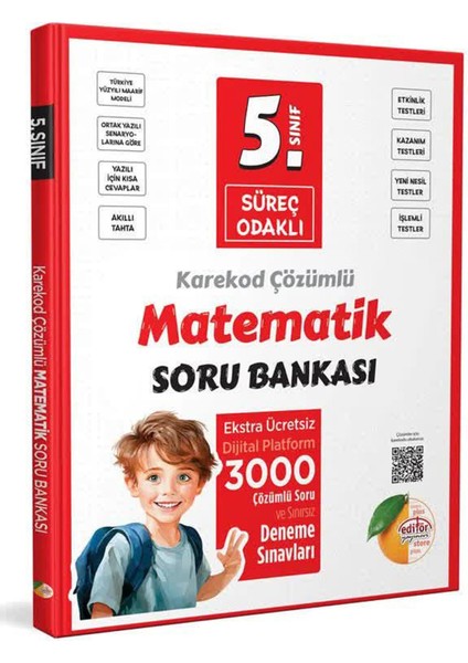 Bilfen Editör 5.sınıf Süreç Odaklı Matematik Soru Bankası 2025