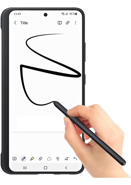 Samsung Galaxy S21 Ultra Uyumlu S Pen Dokunmatik Stylus Kalem ve Yedek Uç