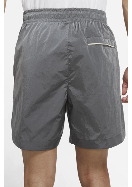 Sportswear Mens Shorts Slip Astarlı Dokuma Gri Deniz Havuz ve Günlük Erkek Şort