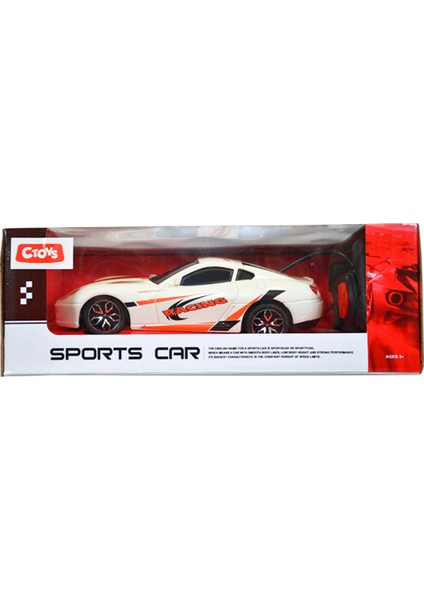 Sports Car 27 Mhz Full Fonksiyon Uzaktan Kumandalı Chevrolet Corvette Beyaz Ce 04