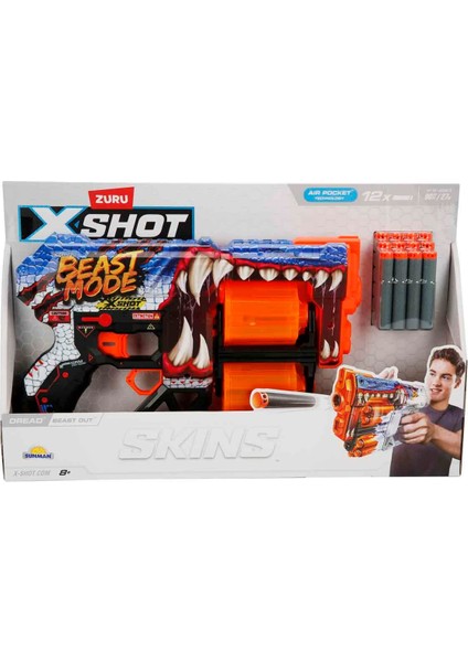Skins Dread 12 Mermili Sünger Dart Atan Silah 31 cm - Beast Out modelleri