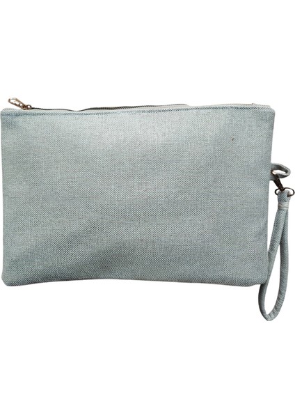 Beyaz Kadın Portföy Clutch El Çantası