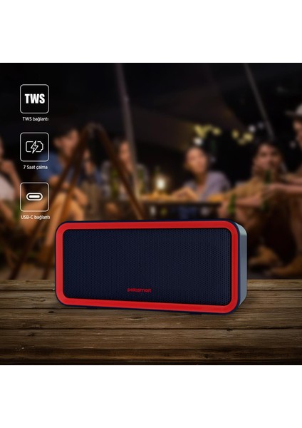 FS77 Kablosuz Bluetooth Hoparlör Speaker Lacivert