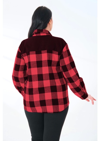 Ekoseli Oversize Dokuma Büyük Beden Oduncu Gömlek modelleri