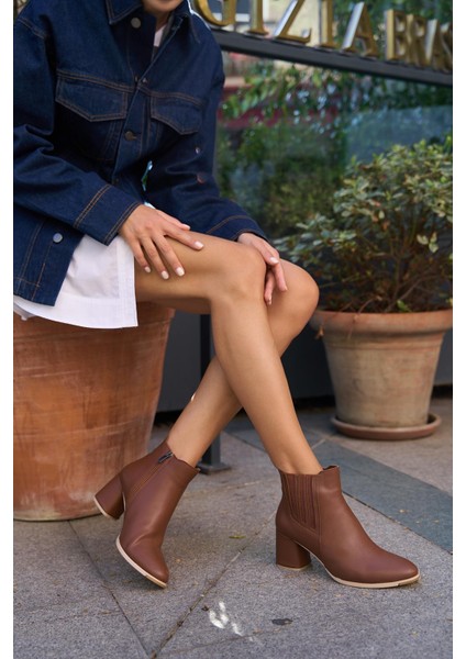 Taba Kadın Küt Burunlu Lastikli Bot indirimleri