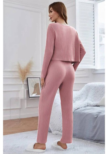 Brl Viskon Pudra 3 Lü Trend Crop Takım
