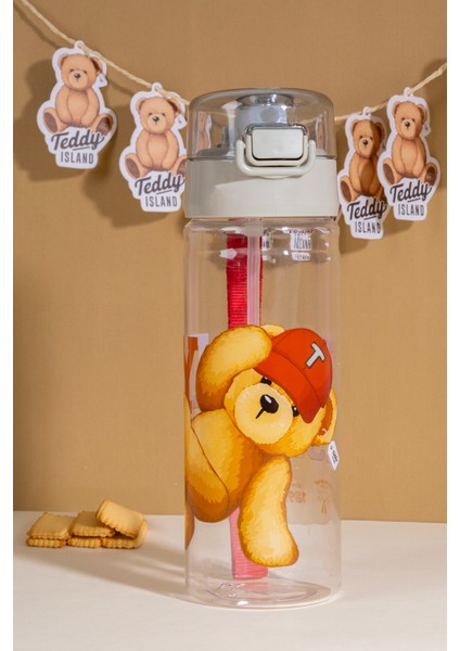 Teddy Island Solo Pipetli Matara 500 ml
