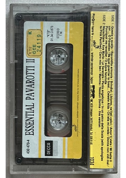 Esential Pavarotti – II Kaset