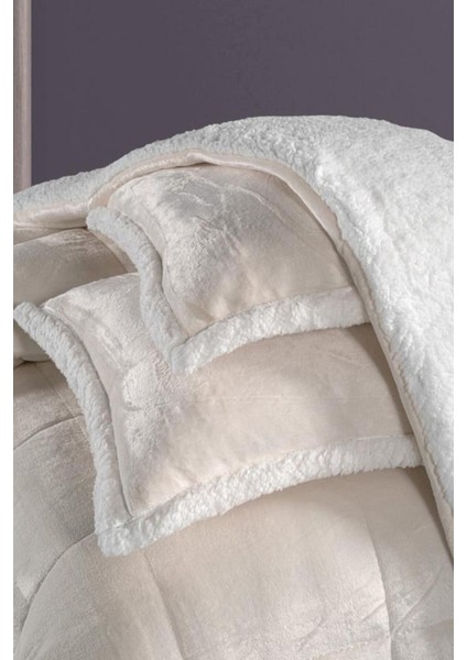 Tek Kişilik 2 Parça Düz Renk Battaniye Seti / 180X230 cm 1 Adet Yorgan 1 Adet 50X70 Yastık