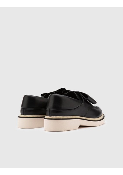Adia Deri Kadın Siyah Loafer Ayakkabı indirimleri