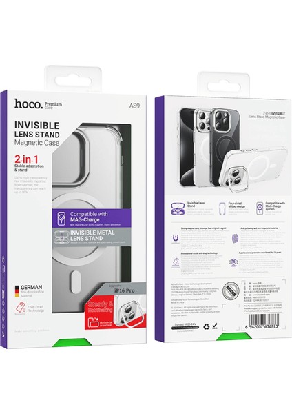 Apple iPhone 16 Pro Uyumlu Invisible Magsafe Kapak