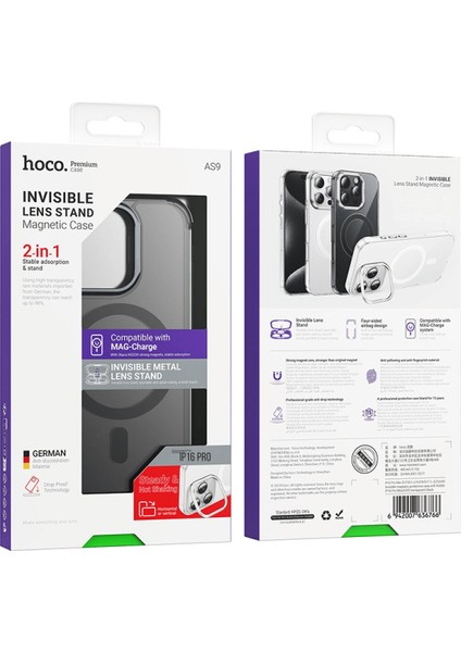 Apple iPhone 16 Pro Uyumlu Invisible Magsafe Kapak