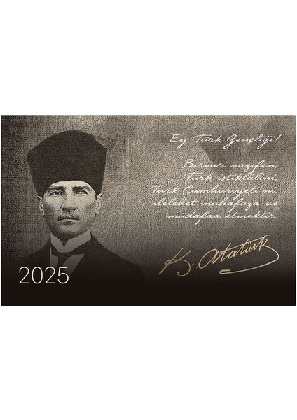 Atatürk Spiralli Gemici 2025 Takvimi A05-BRS-2