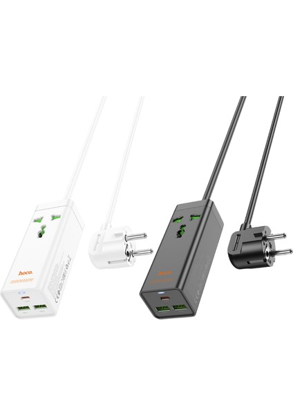 AC9A 1.5 m Talent - 2 Adet USB - 1 Adet Type-C 1 Adet Priz - PD 30 W Şarj Aleti