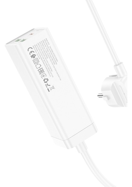 AC9A 1.5 m Talent - 2 Adet USB - 1 Adet Type-C 1 Adet Priz - PD 30 W Şarj Aleti