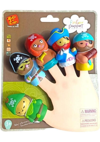 Finger Puppet Korsanlar Parmak Kukla Seti 5 Korsanlı Oyuncak Parmak Kukla