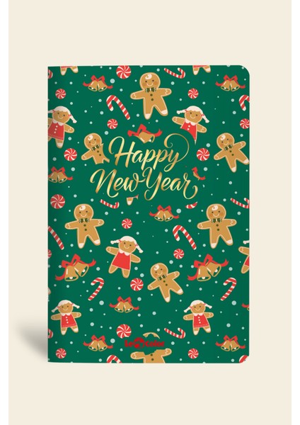 Le Color 4'lü Yeni Yıl Defter Seti Çizgisiz 13 x 20 Happy New Year