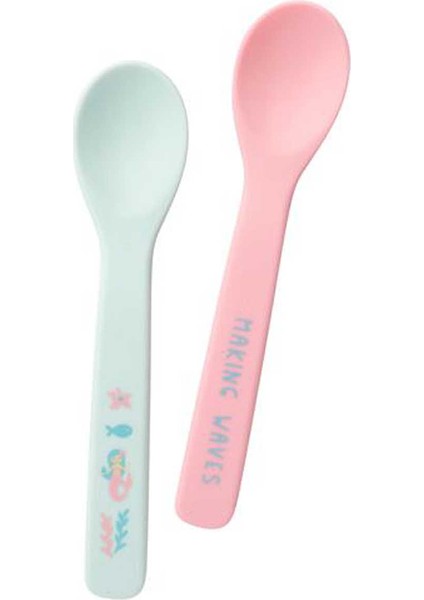 Silikon Mama Kaşığı Deniz Kızı Yeşil 2' Li 6 Ay+